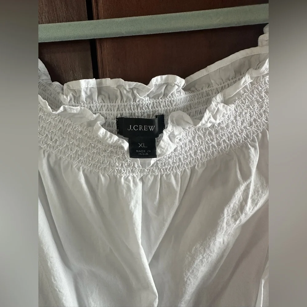 J. Crew Classic 100% Cotton White Mini Dress - Picture 7 of 10